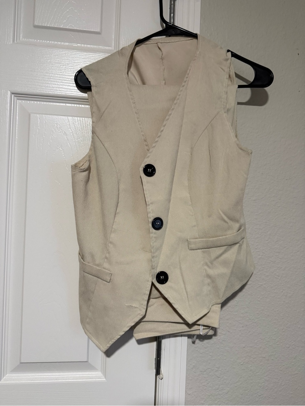 SHEIN Beige Tailored Vest & Pants